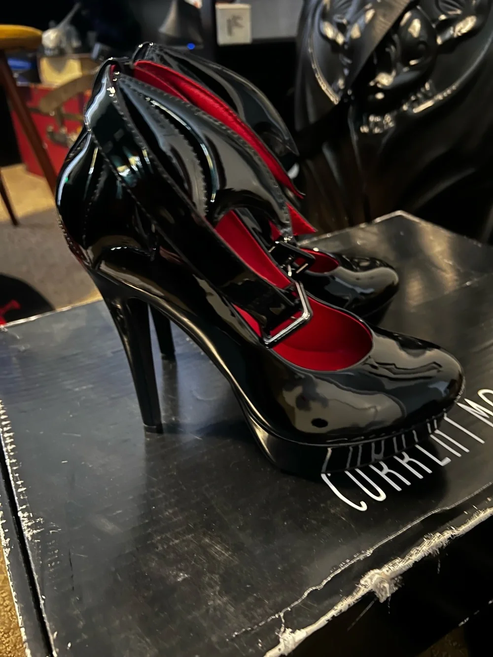 Killstar - Bat Wing Heels - Size 7